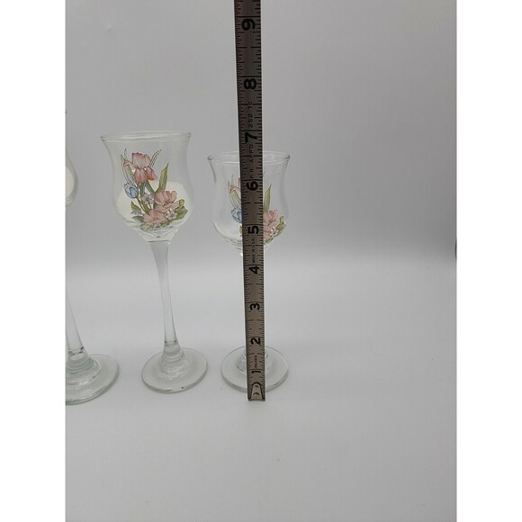 LE Smith Elegance 3 Ppc Candlestick Set #86944D w/box Spring Flowers Votives - Picture 10 of 12